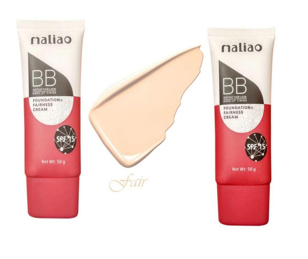 Maliao BB instant fair look makeup finish foundation+fairness cream Pack Of 2