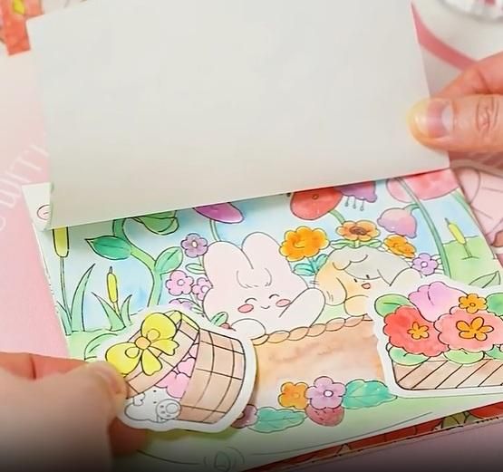 Cartoon Art Coloring Painting Set for Kid's